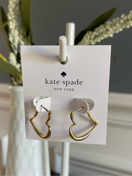 kate spade Jewelry - Kate Spade New York- Amour Drop Huggie Earrings- Gold
